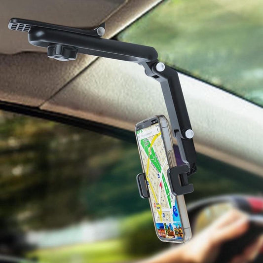 2025 Good Quality New 1080° Multi-Function Sun Visor Universal 360 Degree Rotating Phone Holder Suitable for Any Car