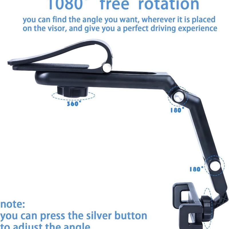 2025 Good Quality New 1080° Multi-Function Sun Visor Universal 360 Degree Rotating Phone Holder Suitable for Any Car