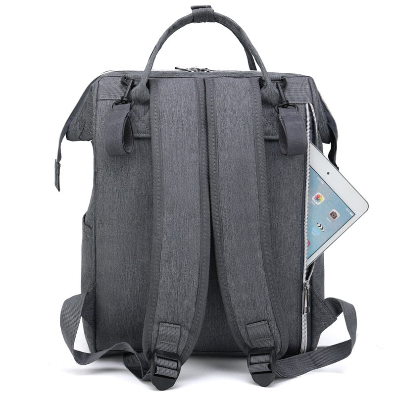 Mom/Dad Multifunctional Waterproof Backpack with Built-in USB Charging Port