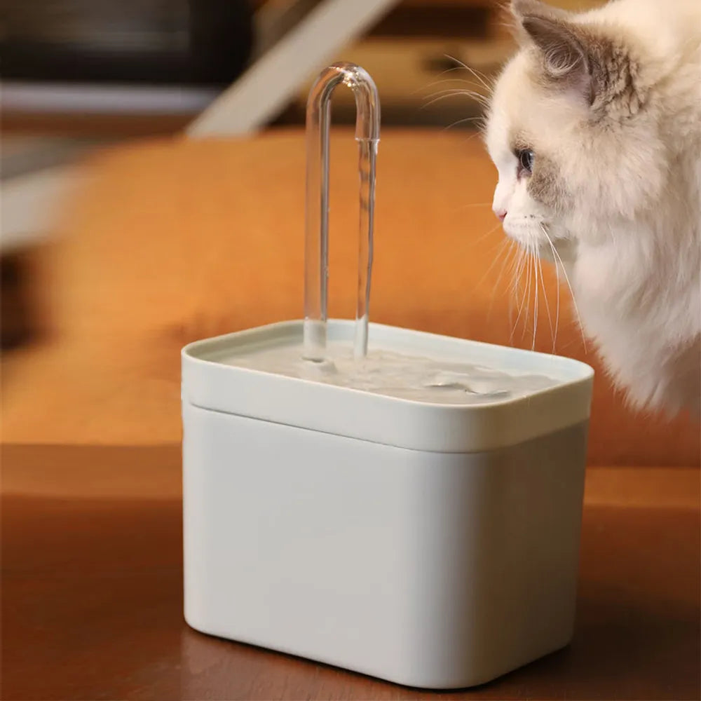 Cat Water Fountain Auto Filter Mute Cat Dog Drinker Bowl 1.5L/2.5L Recirculate Filtring Drinker for Cats Pet Water Dispenser